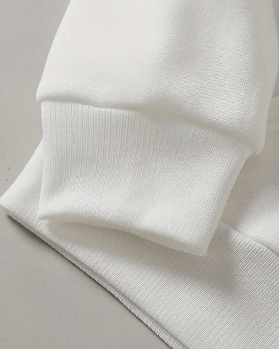 Sweatshirt Rund Hals Trykt Vinglas