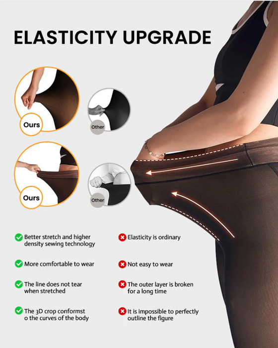 Magiske Fleeceforede Leggings Behagelige Fleecestrømpebukser