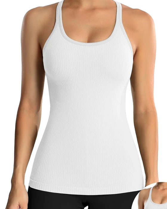 Tanktop Med Indbygget Bh Og Racerback