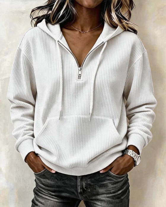 Hoodie Mode Lang Ærme