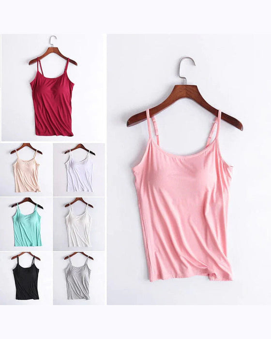Tanktop med indbygget BH