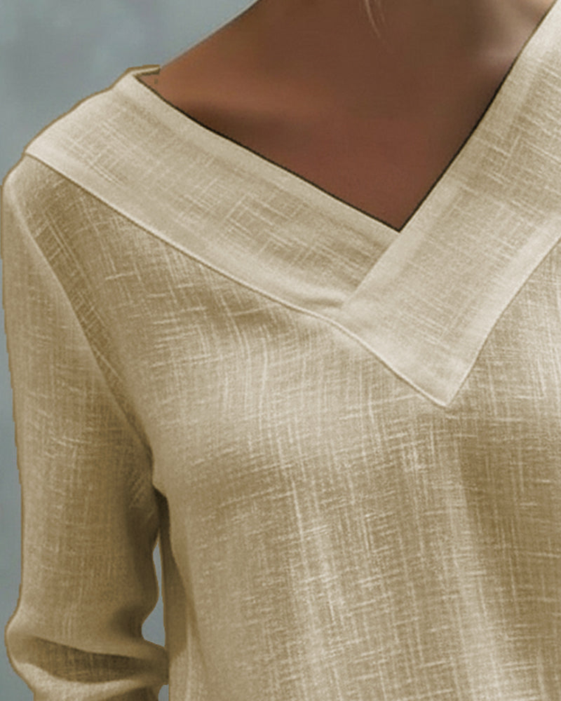 Topp Stilfuld V-Hals Skulderfri