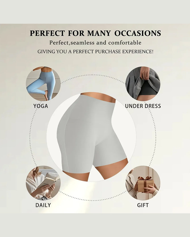 Shorts Midthøjet Enfarvet