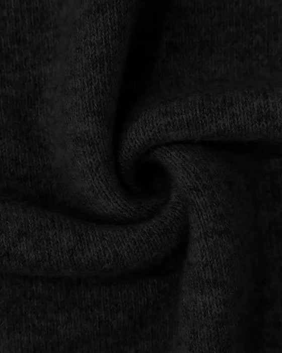 Sweater Høj Hals Mønstret Kontrast