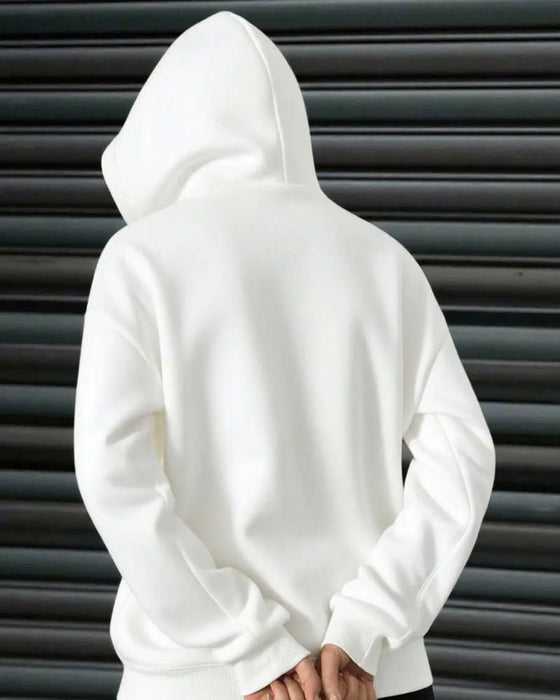 Frakke Hætte Afslappet Lynlås Sweatshirt