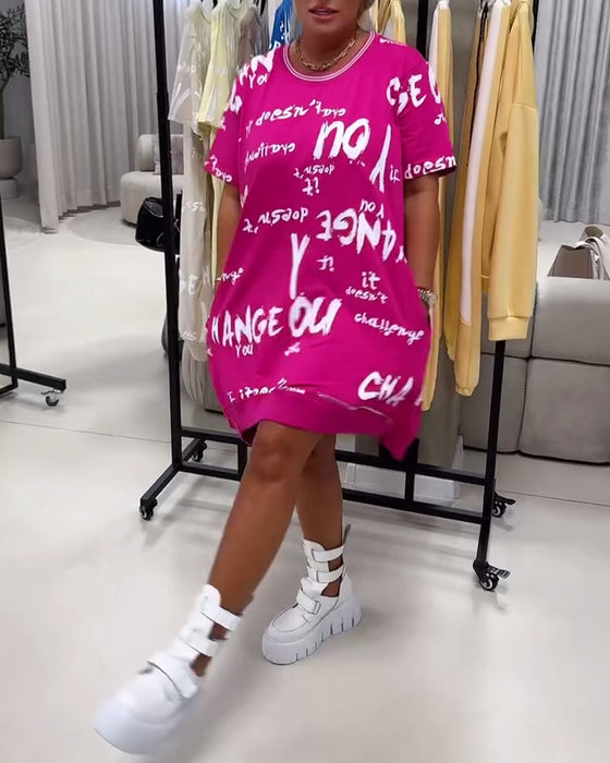 Kjole Løs Bogstavtryk