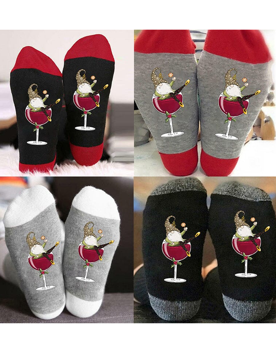 🧦Sokker Julenisse Vinglas Unisex Crew🧦