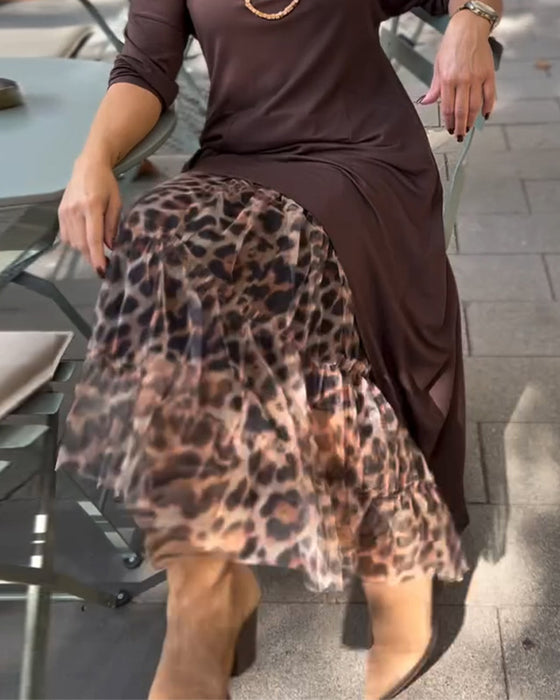 Nederdel Casual Alsidig Leopardprint