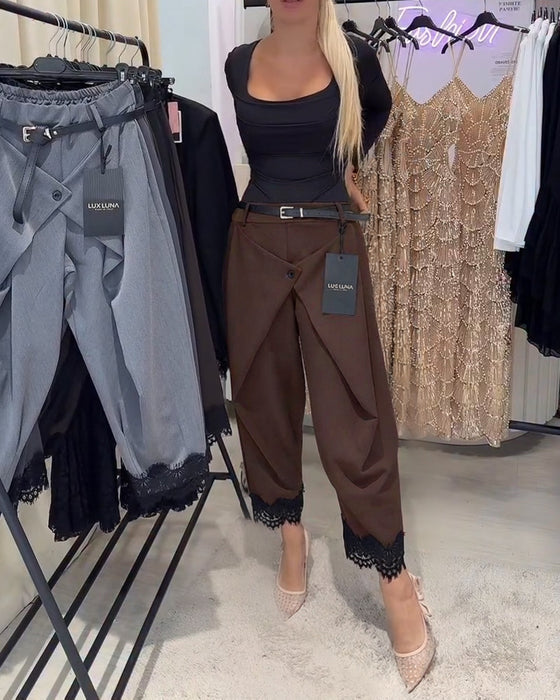 Bukser Modne Knipling Stiksning Harem