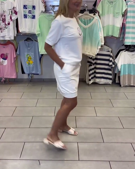 Jakkesæt Printet Stilfuld Afslappet