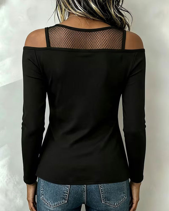 Top Mesh Lynlås Uregelmæssig