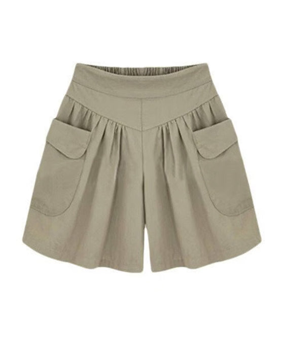 Shorts Løse Høj Talje Slankende