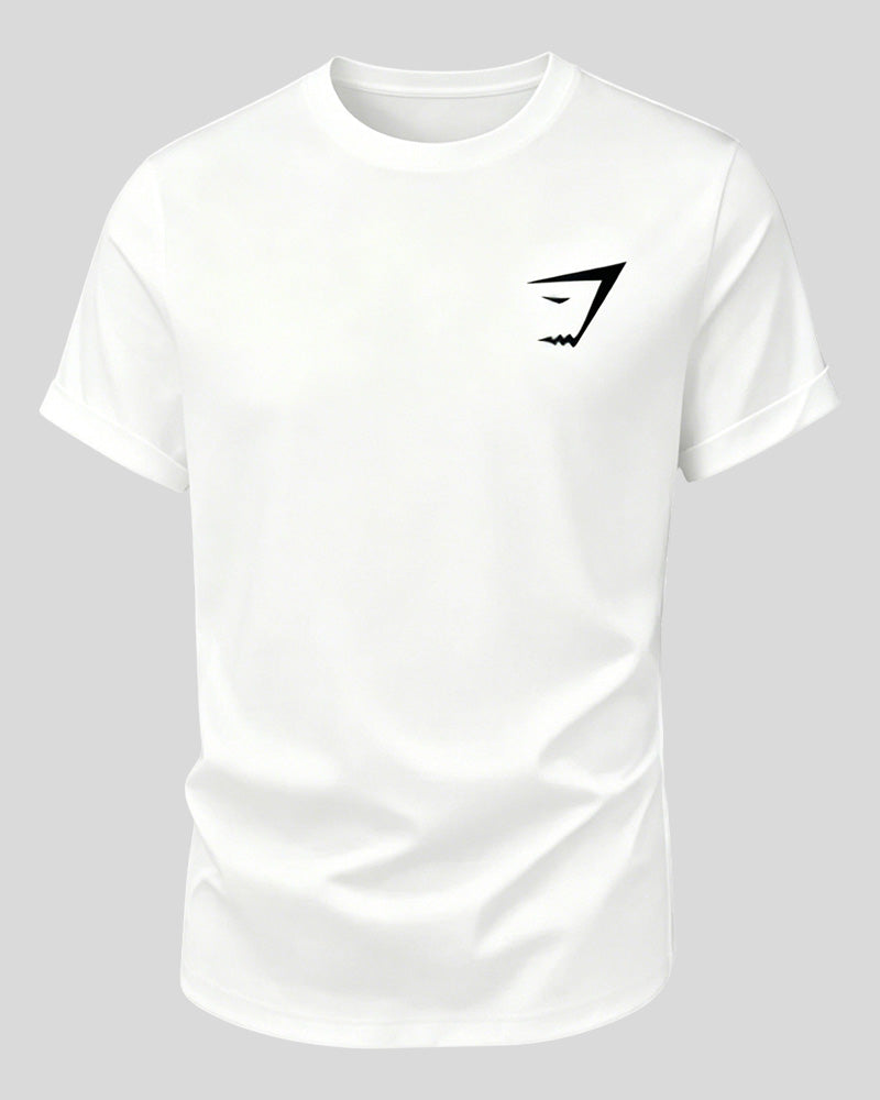 Herre T-Shirt, Rundhalset, Korte Ærmer