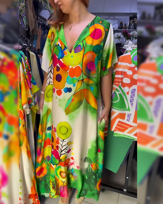 Kjole Løs Mode Casual