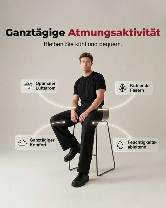 Bukser Høj Talje Knap Gylp Bred Ben