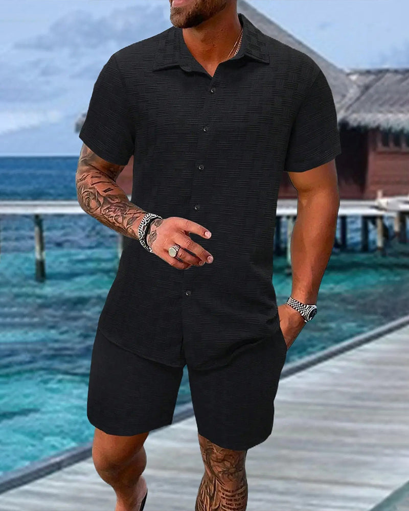 Sætternet Polo Krave Casual Mænd