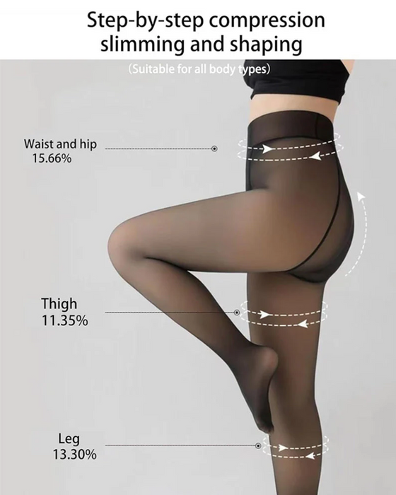 Magiske Fleeceforede Leggings Behagelige Fleecestrømpebukser