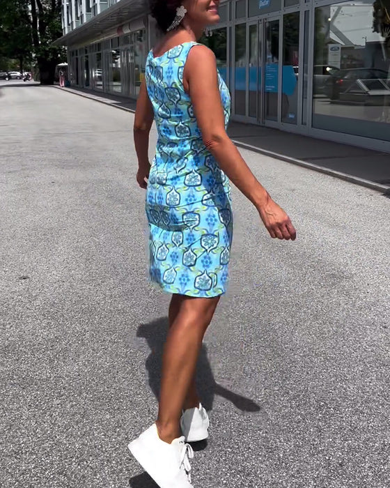 Slim fit kjole uden ærmer