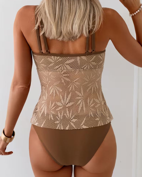 Tankini Spagettibånd Mesh