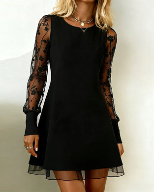 Kjole Mesh Stigning Modne