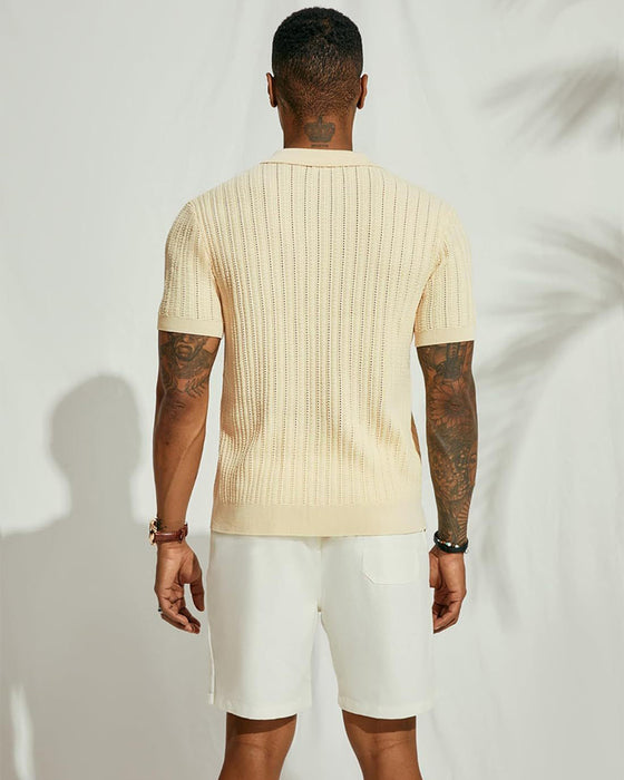 Herreskjorte Ensfarvet Hult Åndbart