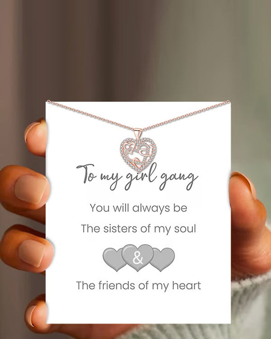 Halskæde med Sammenflettede Hjerter