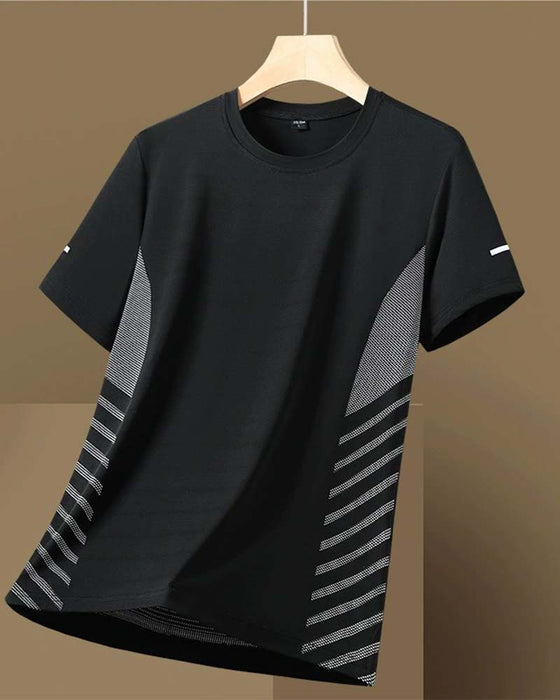 T-Shirt Side Stribe Herre Is Silke