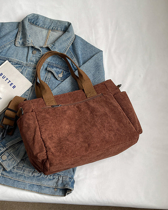 Ensfarvet mulepose i jernbanefløjl