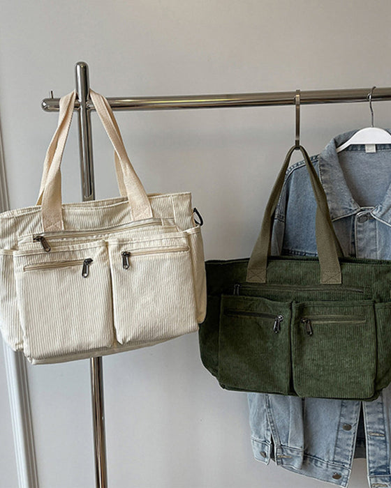 Ensfarvet mulepose i jernbanefløjl