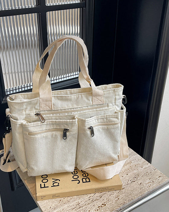 Ensfarvet mulepose i jernbanefløjl