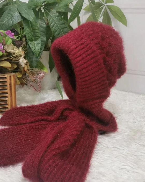 Vindtæt huetørklæde med integreret ørebeskyttelse