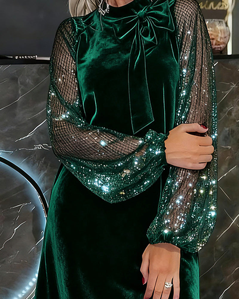 Elegant Kjole Med Lygtermer Og Lappearbejde