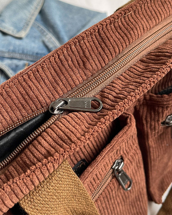 Ensfarvet mulepose i jernbanefløjl