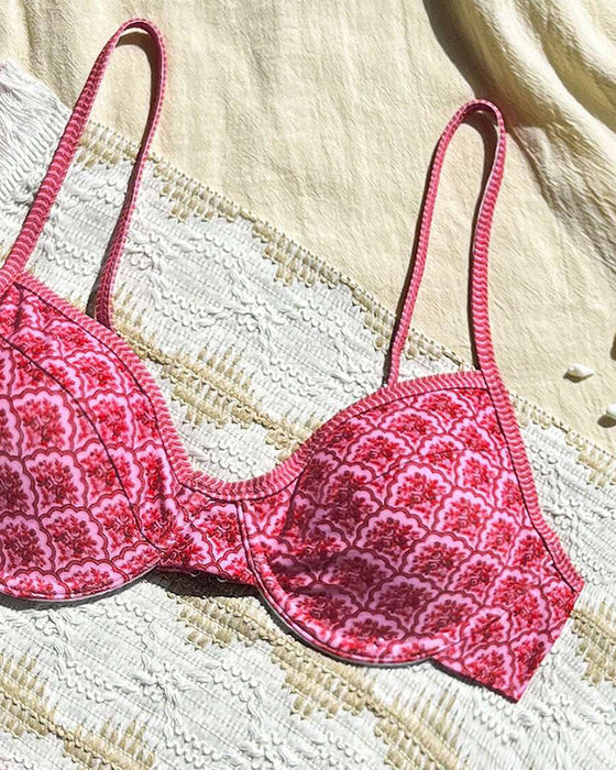 Bikini Sexet Stropper Trekant Print