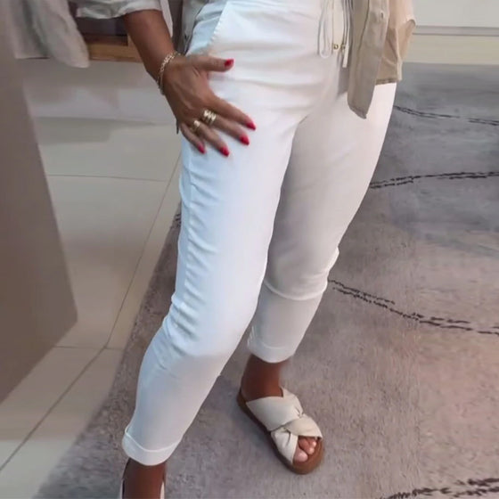 Tætsiddende Bukser Afslappet Med Snøre