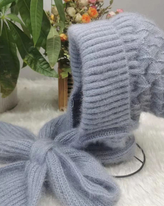 Vindtæt huetørklæde med integreret ørebeskyttelse