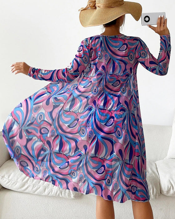 Tredelt bikinibadedragt med print