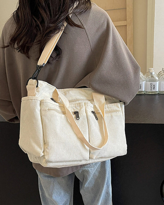 Ensfarvet mulepose i jernbanefløjl