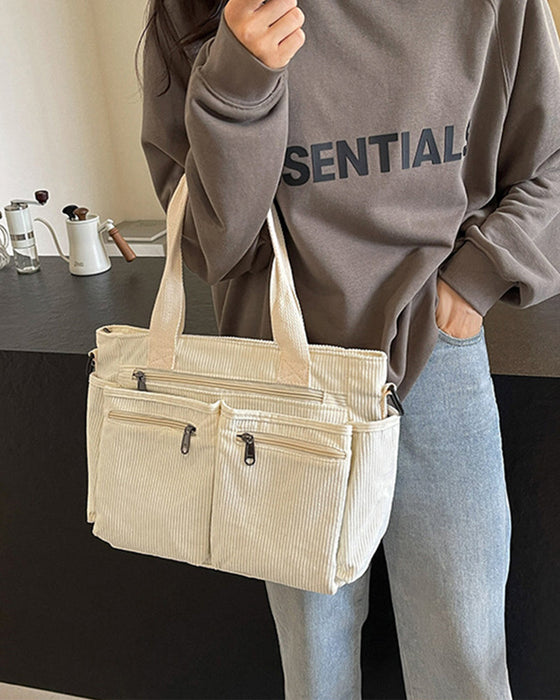 Ensfarvet mulepose i jernbanefløjl