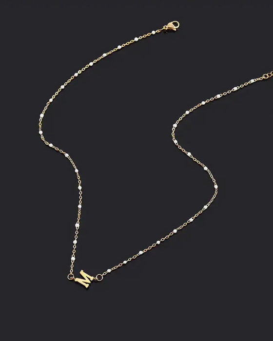 Udsøgt og elegant halskæde (26 bogstavsvarianter)