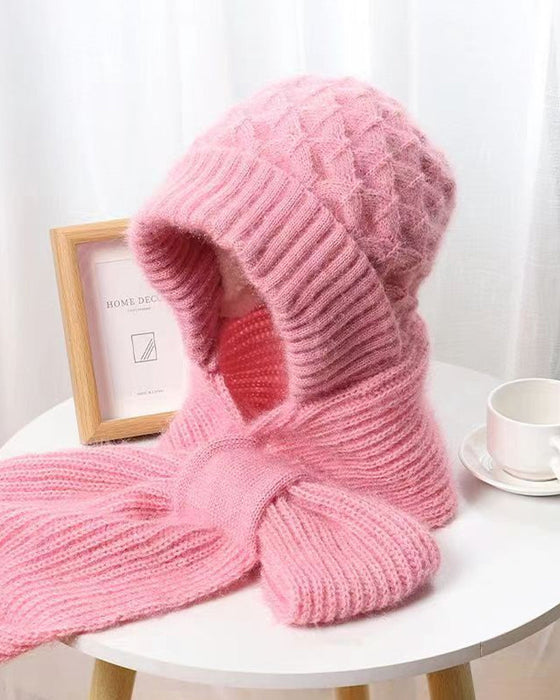 Vindtæt huetørklæde med integreret ørebeskyttelse