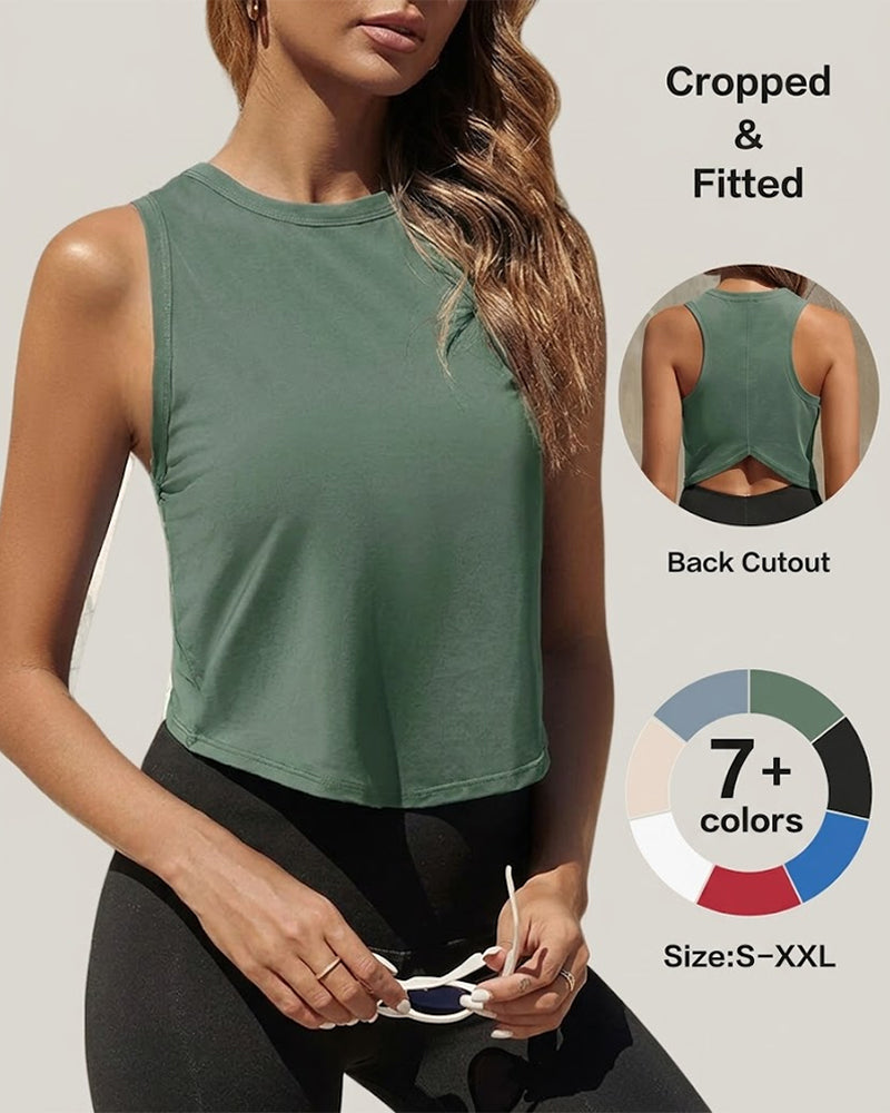 Tank Top Sportslig Croppet