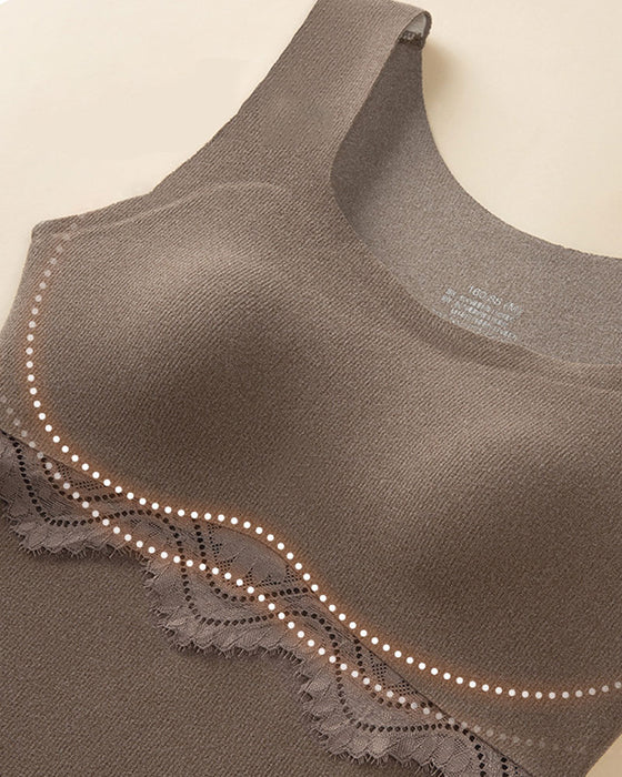 Tanktop Sømløs Termisk Indbygget Bh