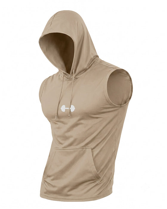 Tank Top Hættetrøje Ærmeløs Snor