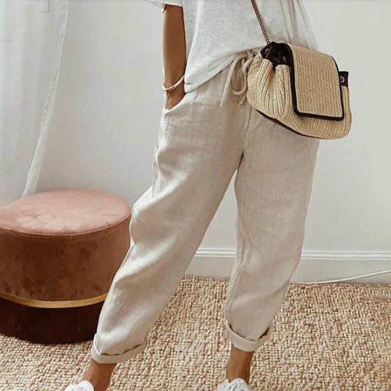 Bukser Ren Bomuld Ensfarvet