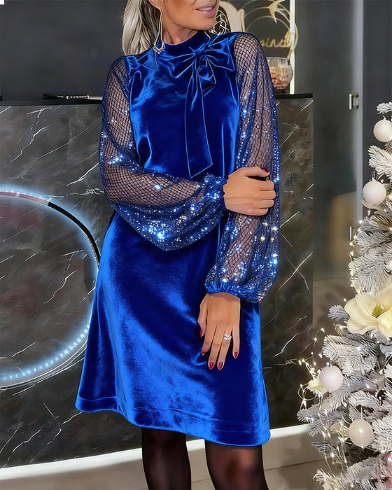 Elegant Kjole Med Lygtermer Og Lappearbejde