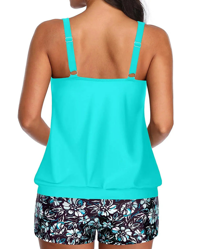 Tankini Tanktop-Stil Todelt