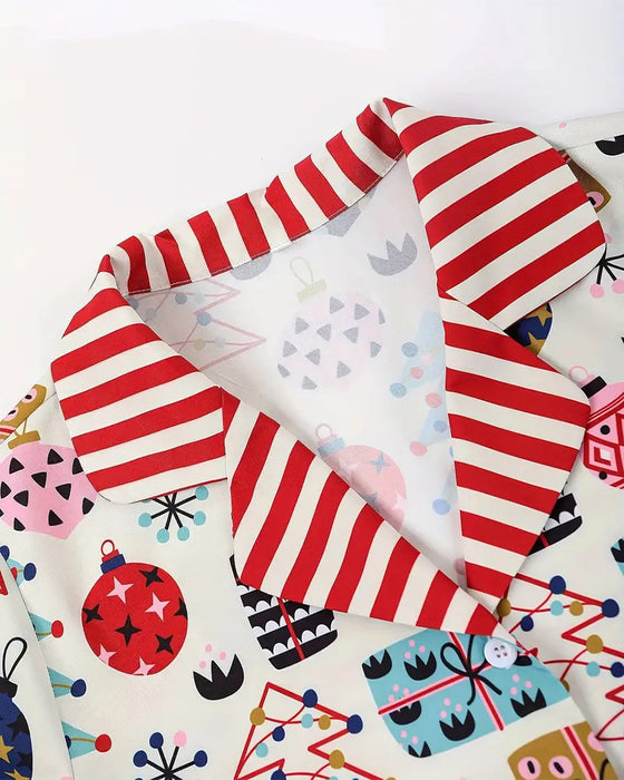 To-delt loungewear sæt med print