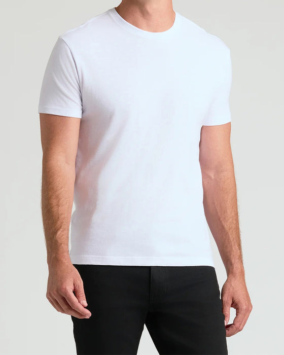 Top Herre Ensfarvet Kort Ærme