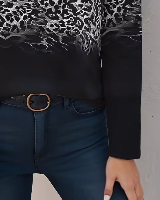 Top Lynlås Leopard Og Zebra Tryk